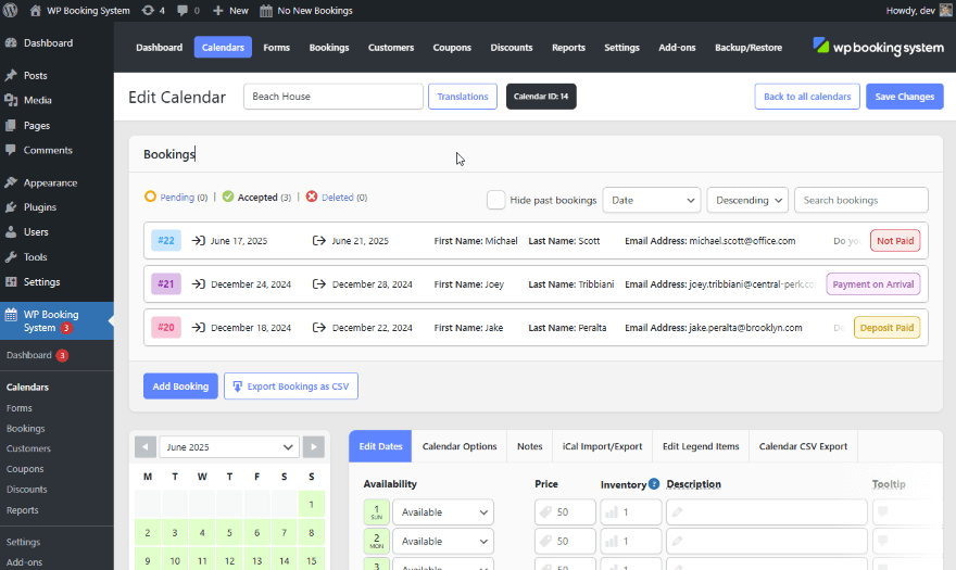 Booking Manager Animation