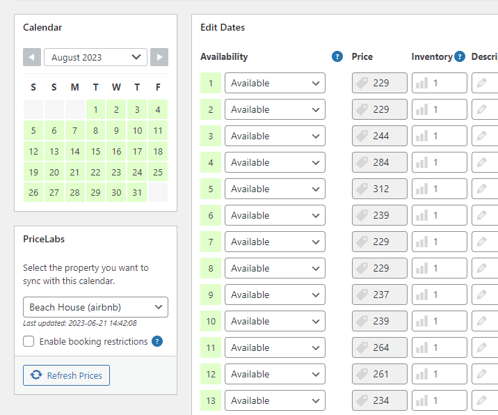 PriceLabs Add-on